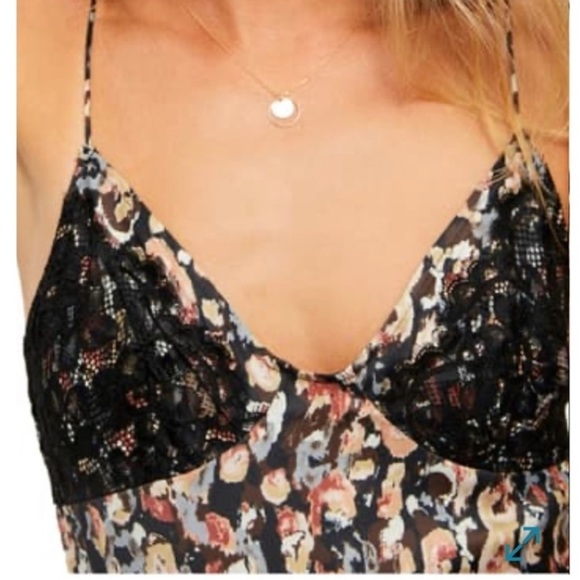 Nwt Free People Little Dreams Printed Lace Camisole Small - Picture 4 of 11